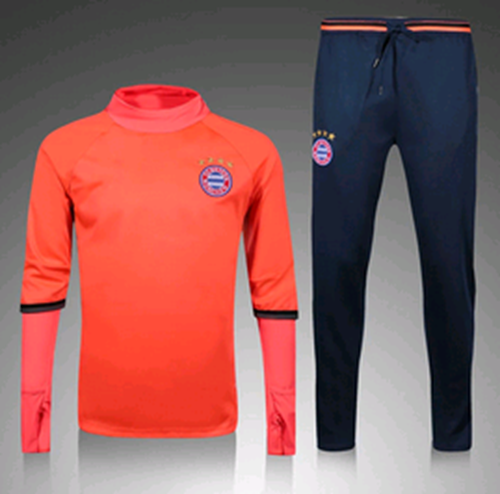 Bayern Munchen Orange Soccer Suit - Click Image to Close